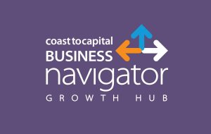 Navigator Growth Hub logo reversed