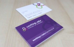 Worthing and Adur Chamber business cards